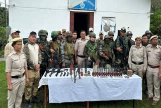 Arms, IEDs Recovered From Manipur''s Churachandpur, Tengnoupal Districts