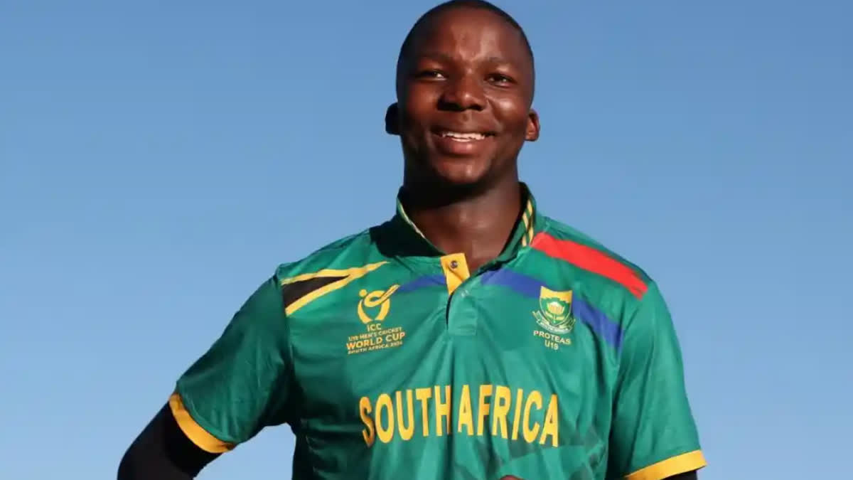 U19 WorldCup 2024 South Africa bowler Kwena Maphaka wins the Player of the Tournament award