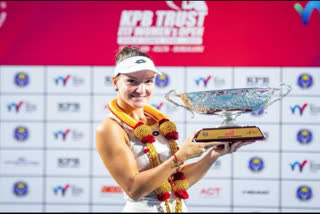 Darja Semenistaja from Latvia defeated Storm Hunter in the women's singles final to clinch L&T Mumbai Open WTA 125K Series Tennis Championships title on Sunday.