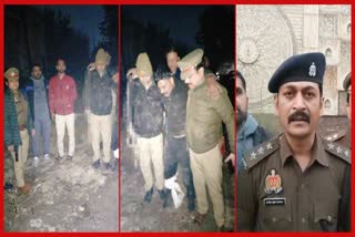 हत्या के आरोपियों के साथ पुलिस की मुठभेड़