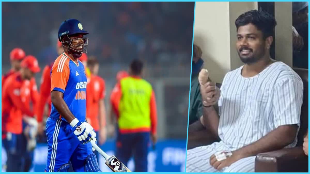 SANJU SAMSON INJURED HIS FINGER  സഞ്ജു സാംസണ്‍  SANJU SAMSON IN IPL  RAJASTHAN ROYALS IPL