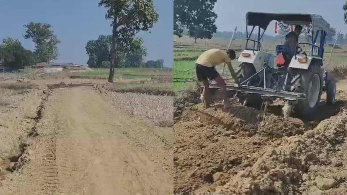 VILLAGERS MADE ROAD BY DONATIONS