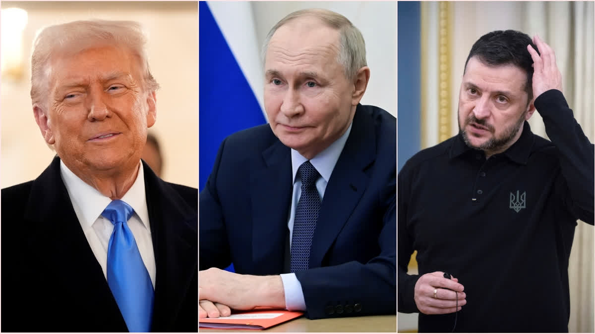 Trump, Putin and Zenelsky.