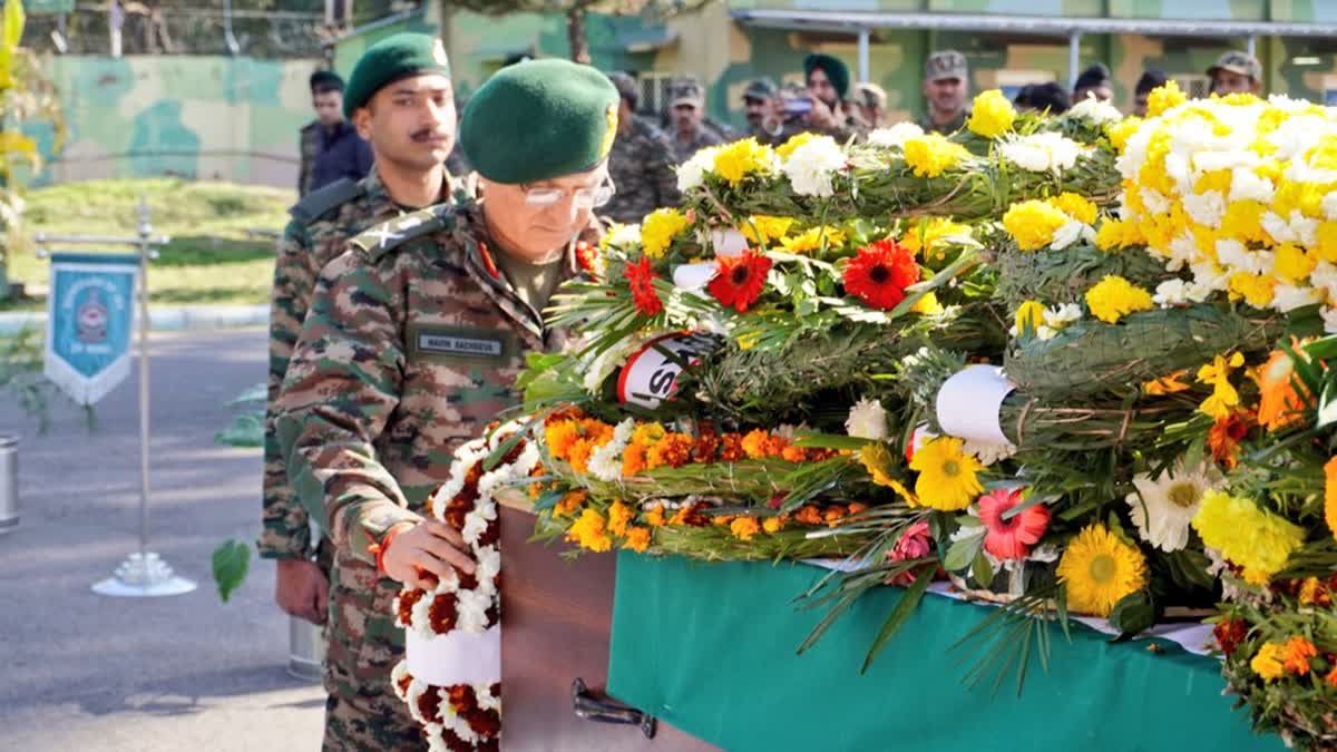 Wreath-Laying Ceremony Of Two Army Soldiers Killed In IED Blast Held In Jammu