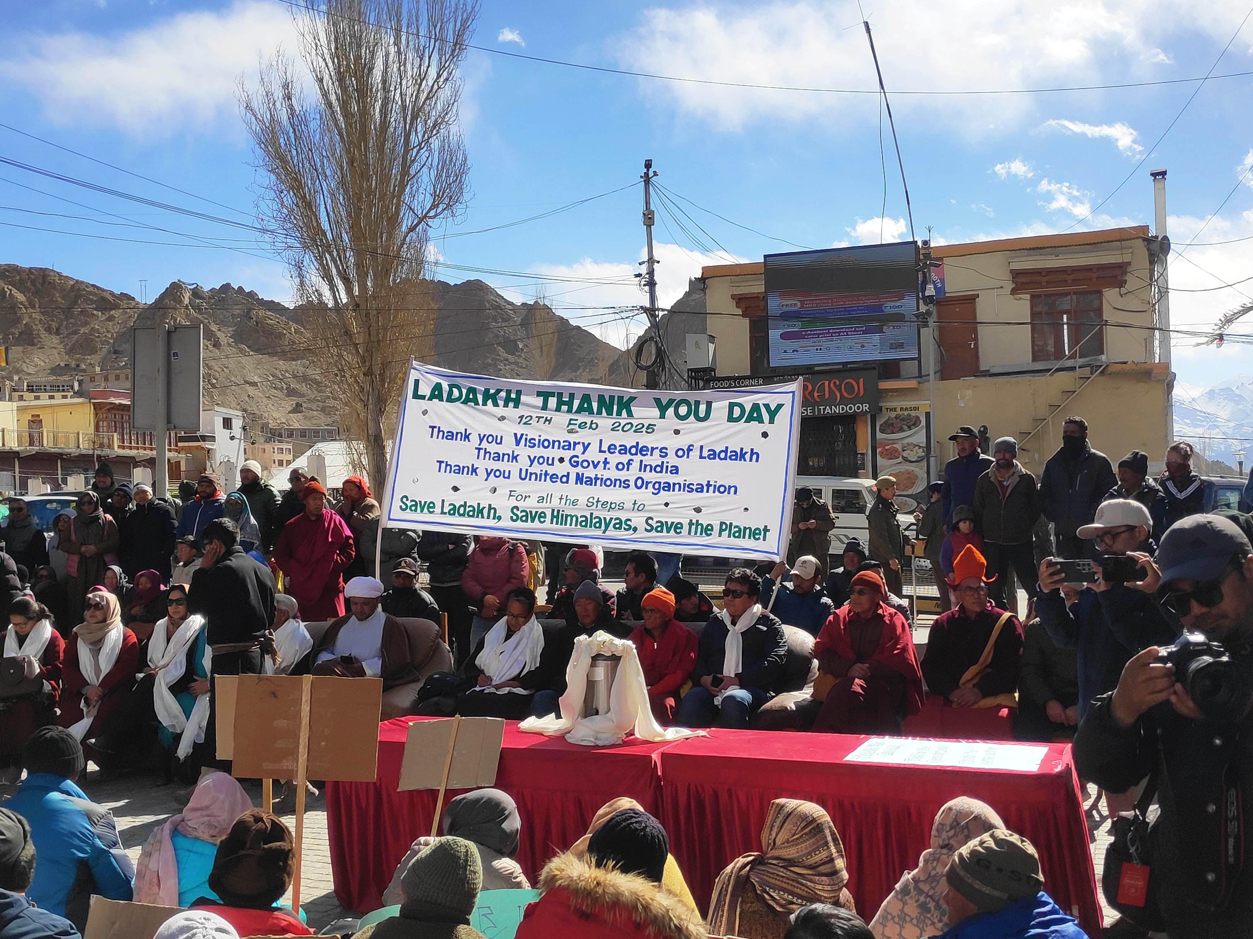 Ladakh Thanks Its Leaders and the UN: Sonam Wangchuk Leads Gratitude Rally in Leh