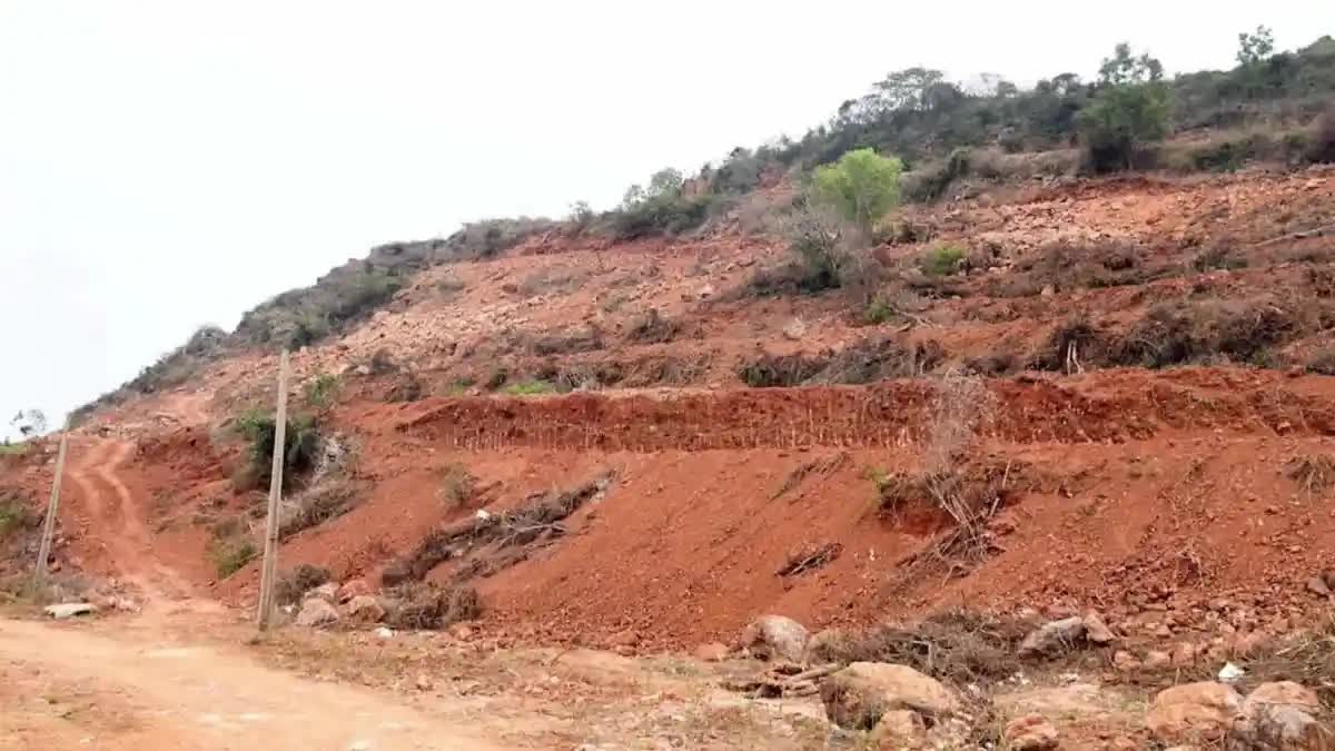 Illegal excavations in Vizag