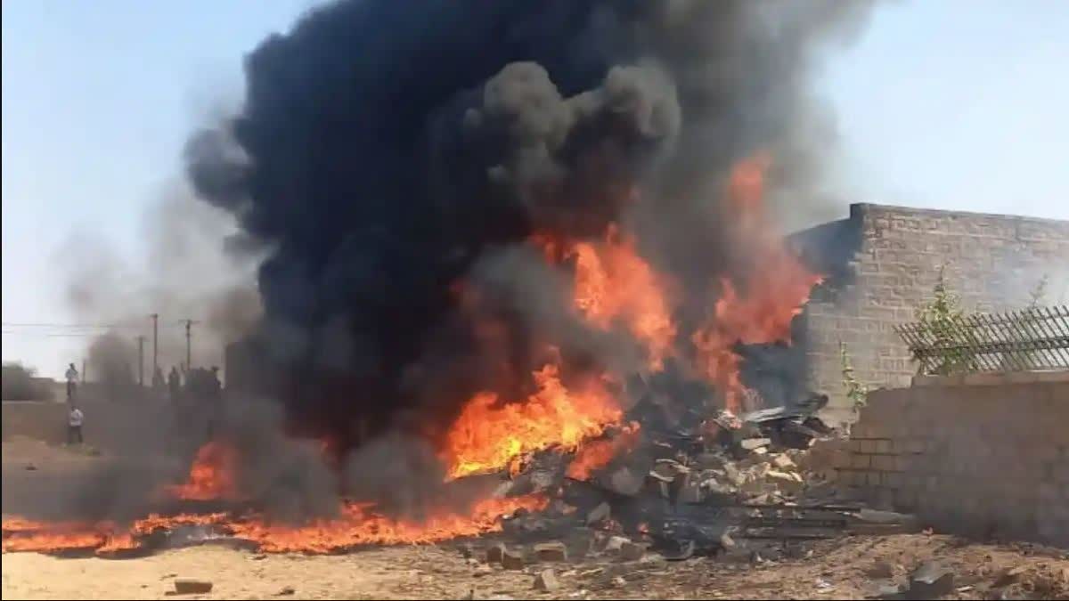 Tejas Crashes In Jaisalmer