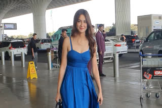 Bride-to-be and actor Kriti Kharbanda, who is all set to tie the knot with her beau Pulkit Samrat, on Tuesday morning was snapped at Mumbai airport.