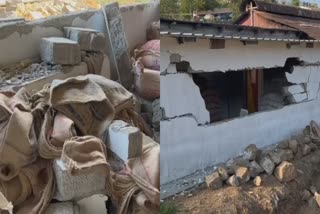 Wild Elephant attack  Destroyed Ration Shop  Chakkakomban  idukki