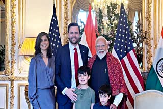 VP JD Vance with his family met PM Narendra Modi