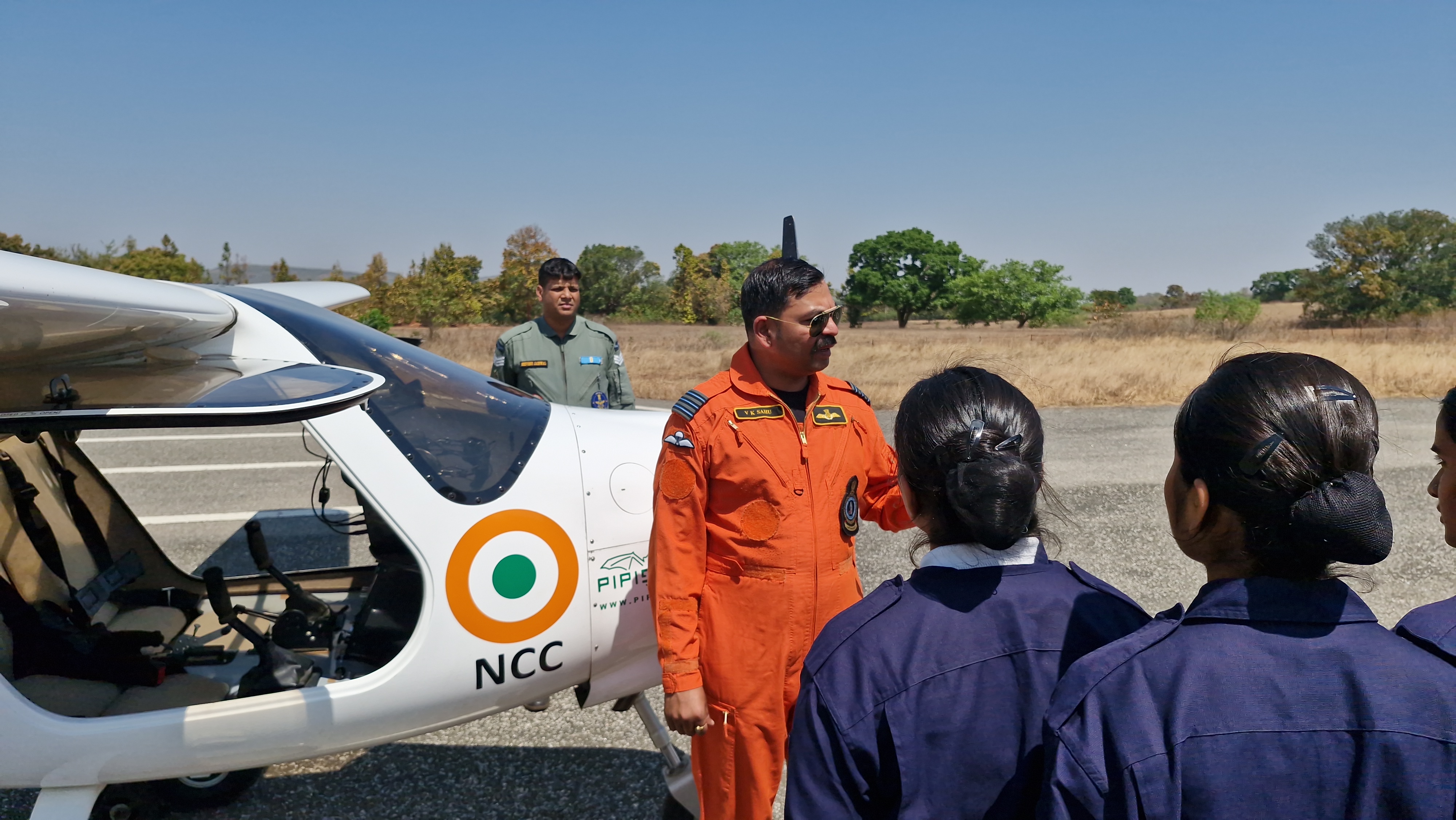 Flying training for NCC cadets