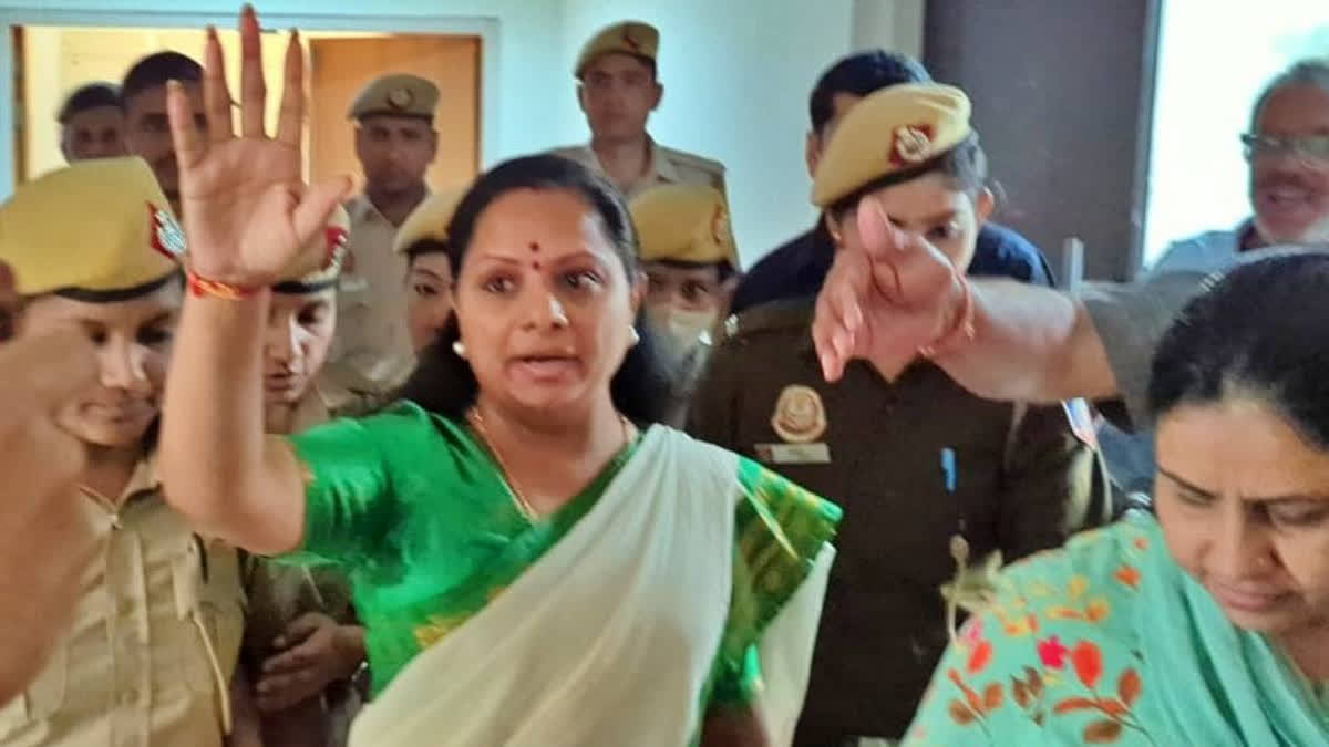 BRS leader K Kavitha, arrested in a money laundering case linked to the alleged Delhi excise policy scam was produced before a court by CBI. The CBI also moved an application seeking five days custodial remand of Kavitha.