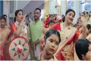 bihu dance workshop closing ceremony in Azara