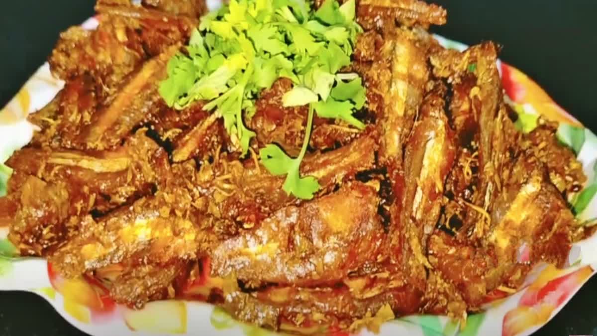 Dry Fish Chinta Chuguru Curry in Telugu