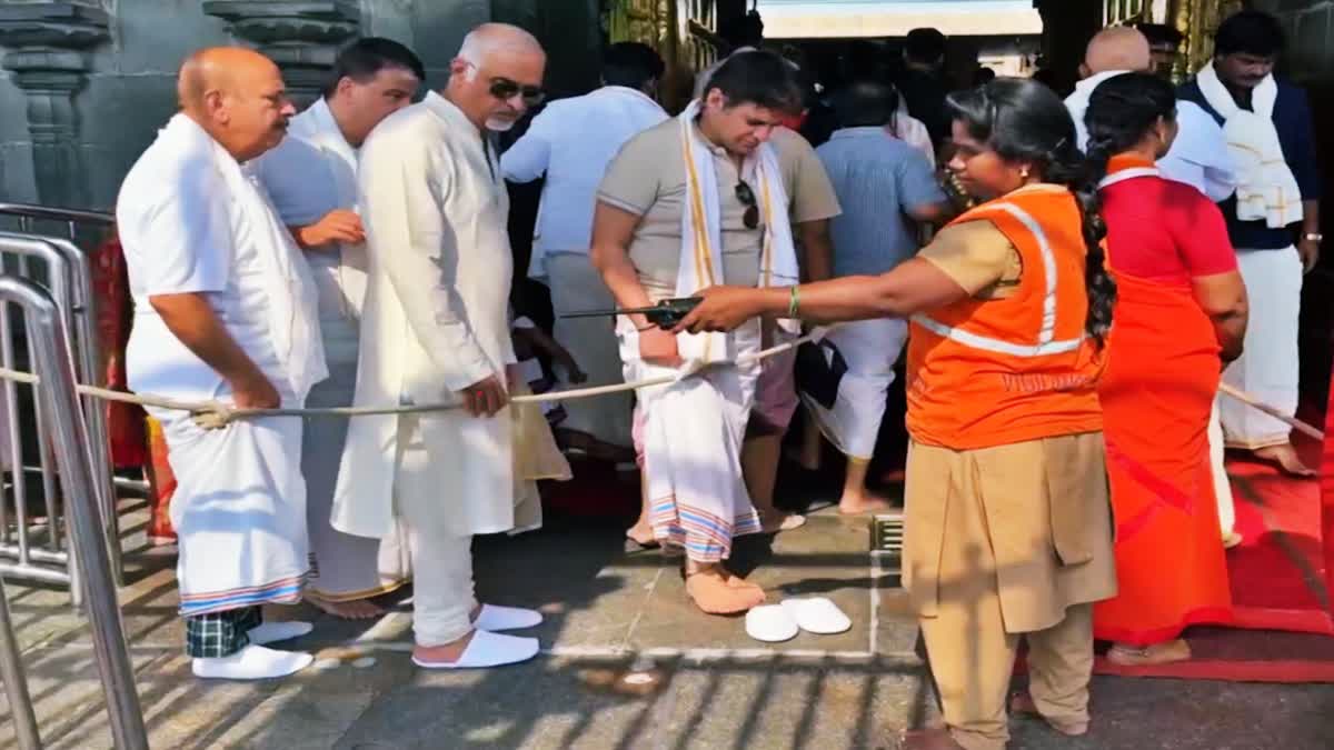Devotees Visited With Slippers in Tirumala