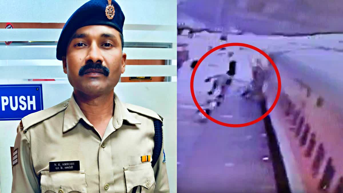 Bhopal RPF Head constable Nitin Amrohi saves Life