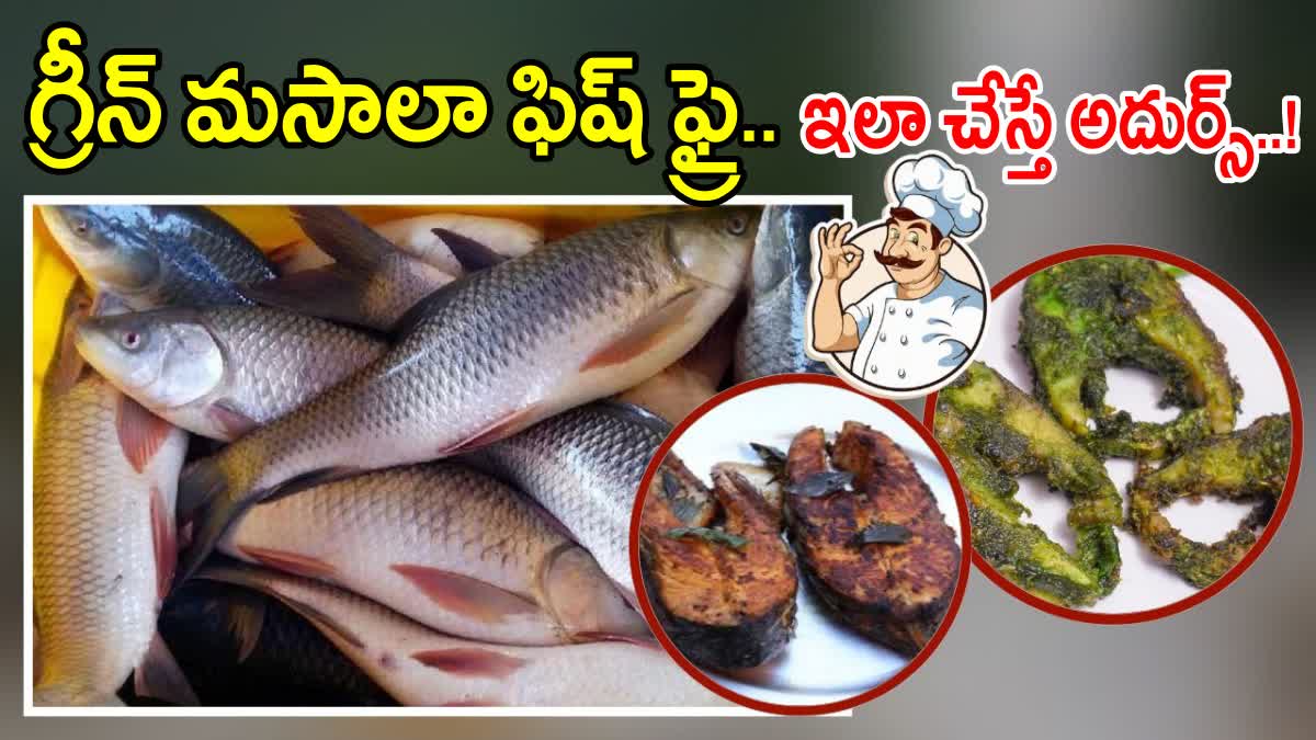 Green Masala Fish Fry Making Process