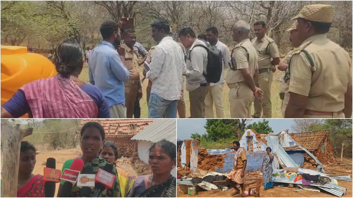 வனத்துறைக்கும் மீனவர்களுக்கும் இடையே வாக்குவாதம் தொடர்பான புகைப்படம்