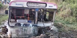 RTC Bus Accident In kothagudem Dist