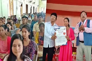 feliciation programme at moran Dibrugarh of hs passed student