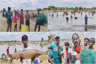 மீன்பிடித் திருவிழாவில் பங்கேற்ற கிராம மக்கள் புகைப்படம்