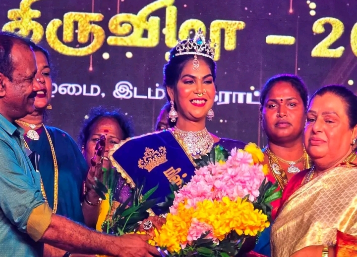 போட்டியில் வெற்றி பெற்ற தூத்துக்குடி மாவட்டத்தைச் சேர்ந்த சக்தி