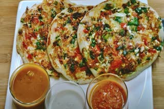 Leftover Rice Uttapam in Telugu