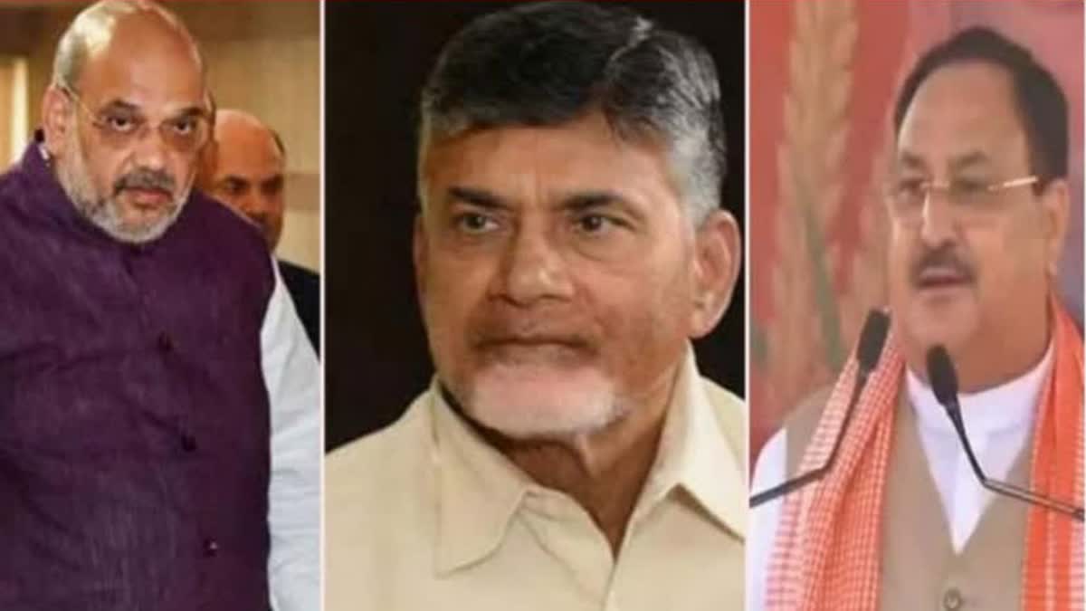 Chandrababu oath taking ceremony  Chandrababu Naidu  Amit Shah  JP Nadda