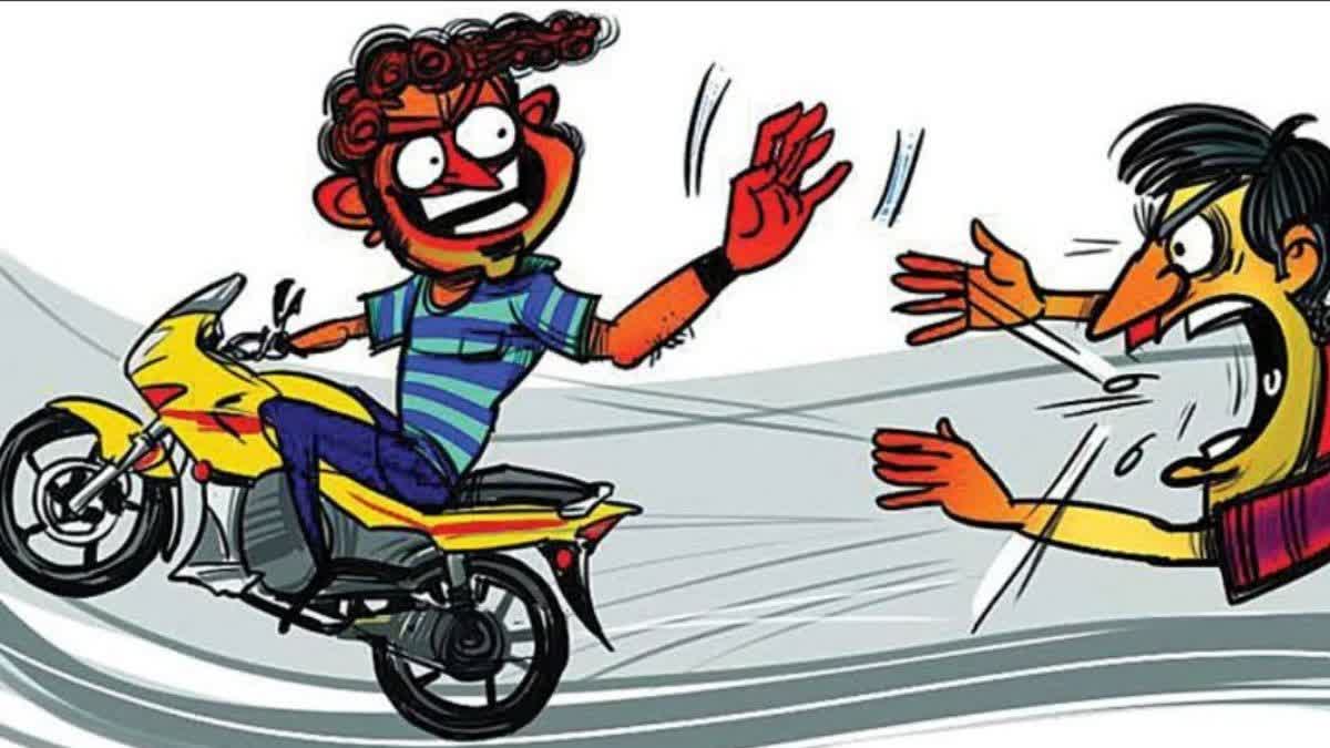 thief ran away with bullet on test drive in lucknow