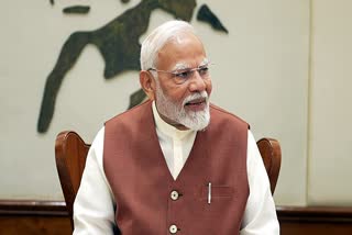 Prime Minister Narendra Modi chairs his first Union Cabinet meeting at the start of his third term, in New Delhi on Monday, June 10, 2024.