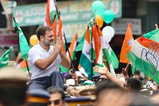 Rahul Gandhi Holds Roadshow In Malappuram.