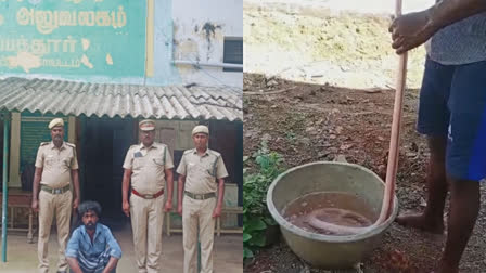 SNAKE EATING MAN ARRESTED  പാമ്പിനെ കൊന്നുതിന്ന് യുവാവ്  SNAKE EATING CASE TIRUPATHUR  പാമ്പിനെ തിന്ന യുവാവ് അറസ്റ്റിൽ