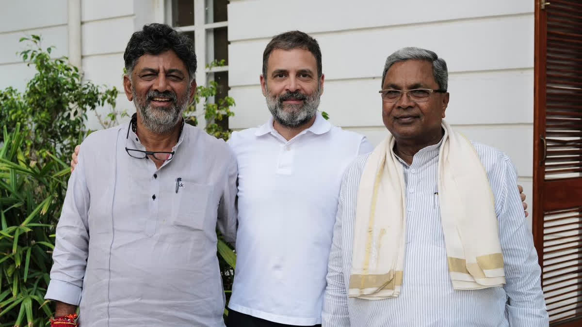 Karnataka CM, DCM and slew of leaders stage 'silent protest' against Rahul Gandhi disqualification