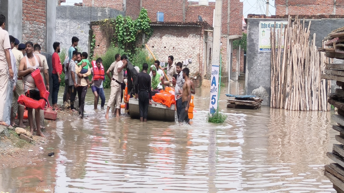 Yamuna water in Faridabad