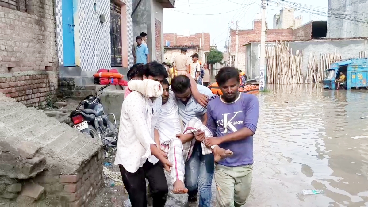 Yamuna water in Faridabad