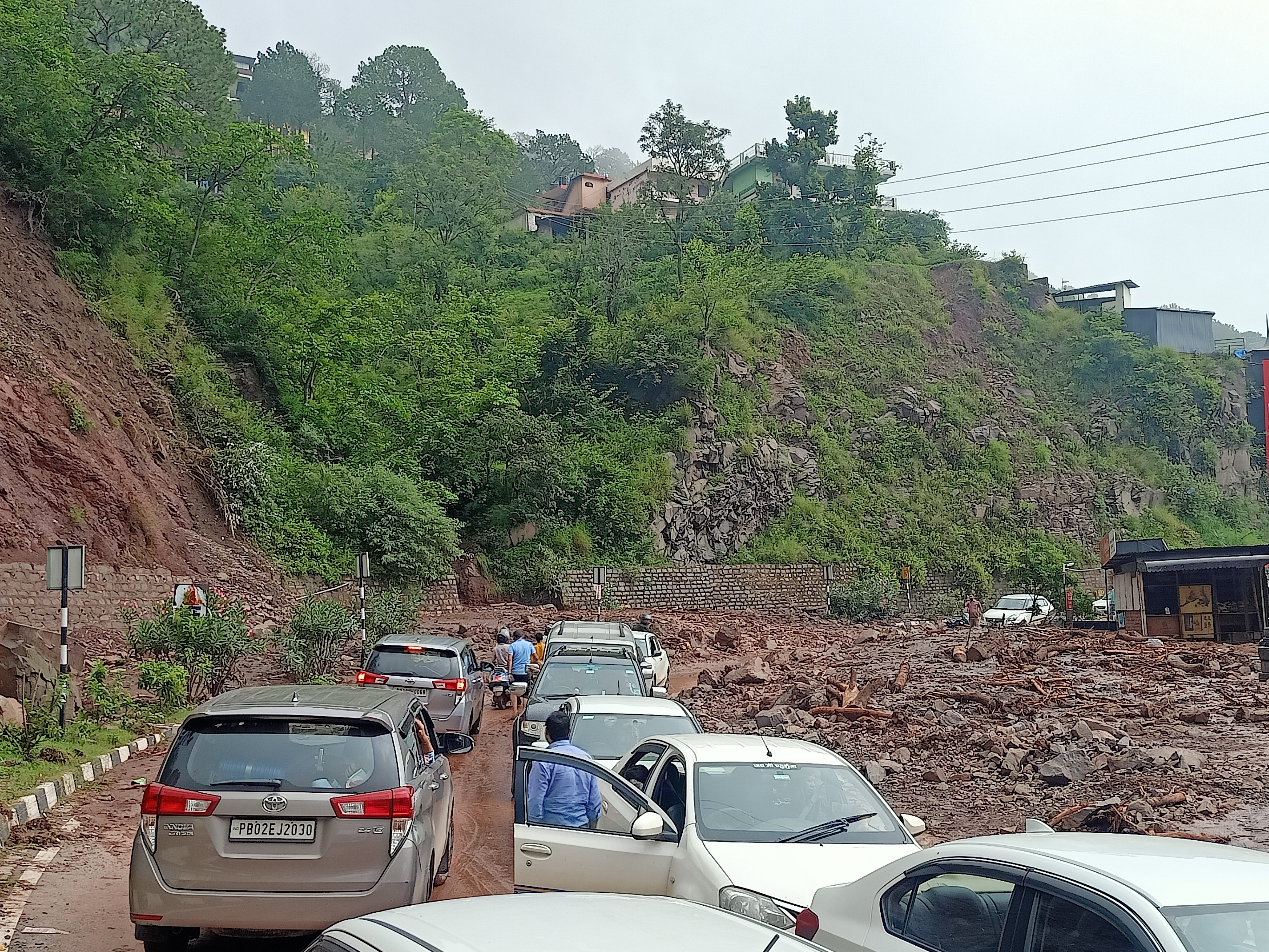 Kalka-Shimla NH-5 Restored in Solan.