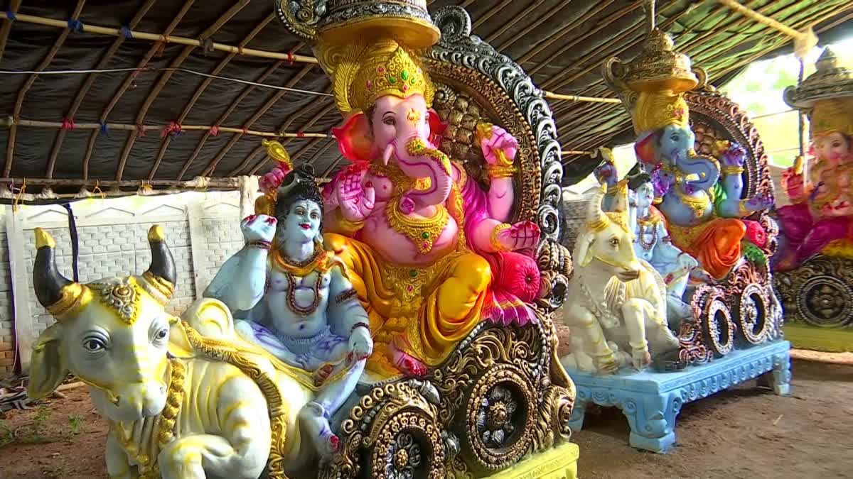 Ganesh Idols Making In Dhoolpet 2024