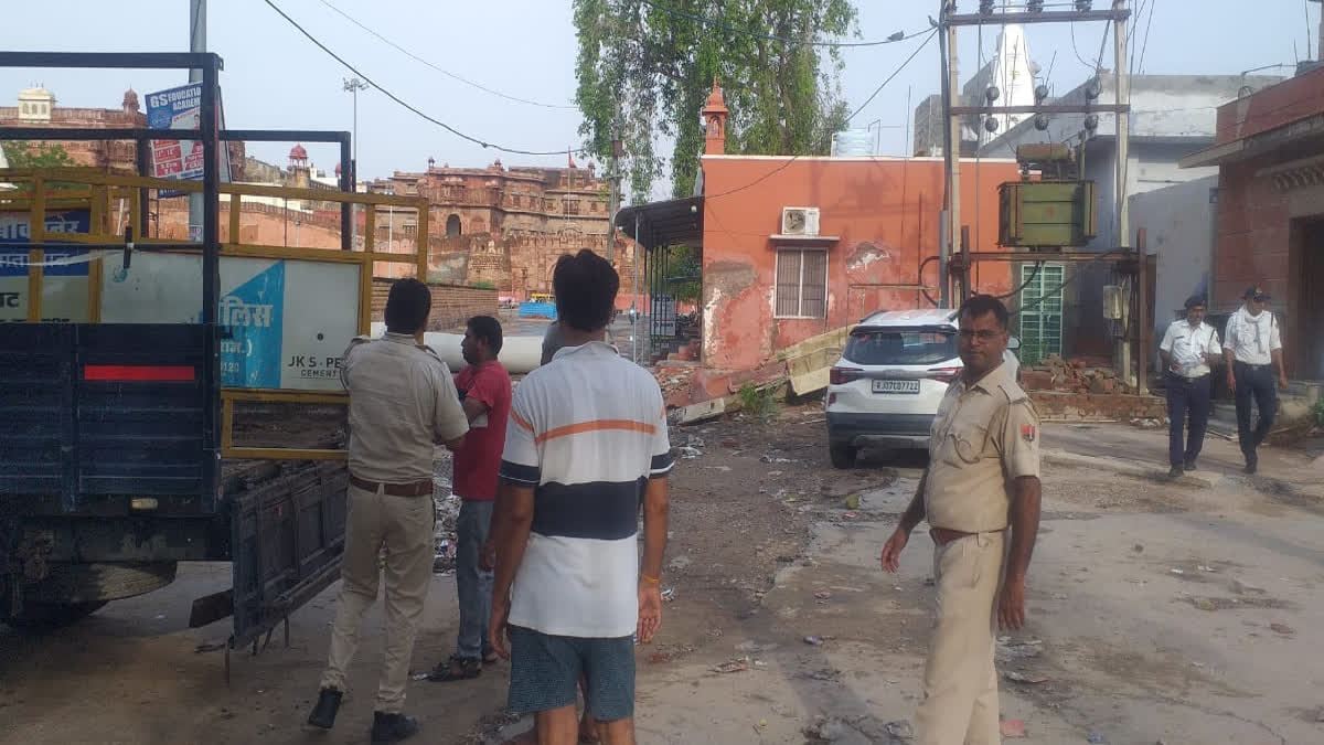 heavy rain in Bikaner