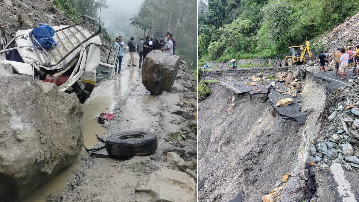 Fresh Landslides Rock NH 10, One Killed In Sikkim Accident