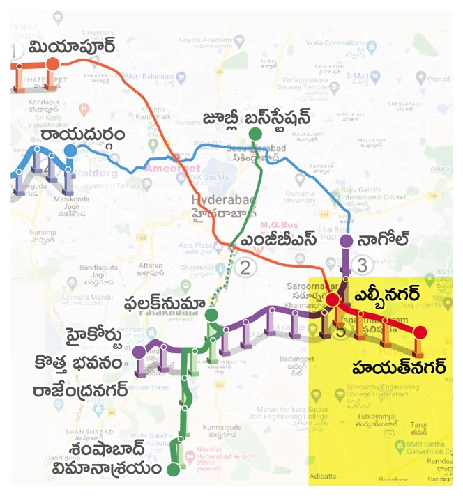 ఎల్బీ నగర్‌ టు హయత్‌నగర్ మెట్రో