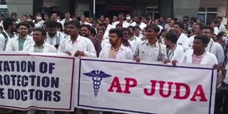 Junior Doctors Agitation in Vijayawada