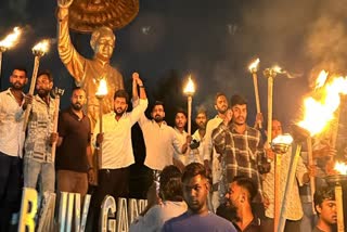 NSUI torch rally