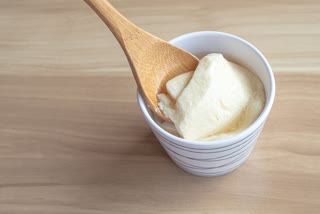 Eating Curd in Rainy Season