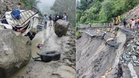 Landslide again on NH 10