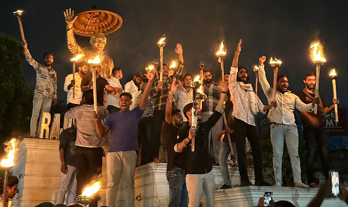 NSUI torch rally