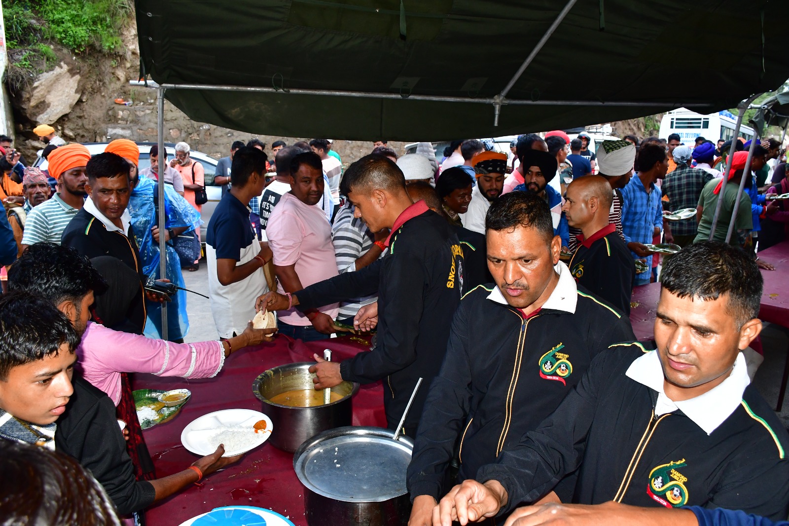 Army organized a Bhandara