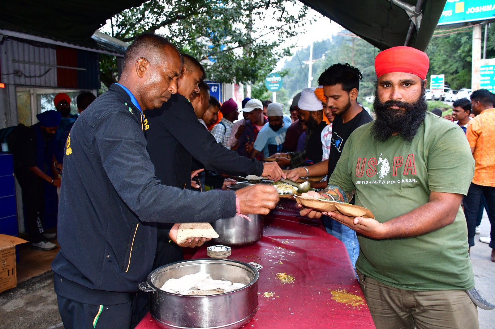 Army organized a Bhandara