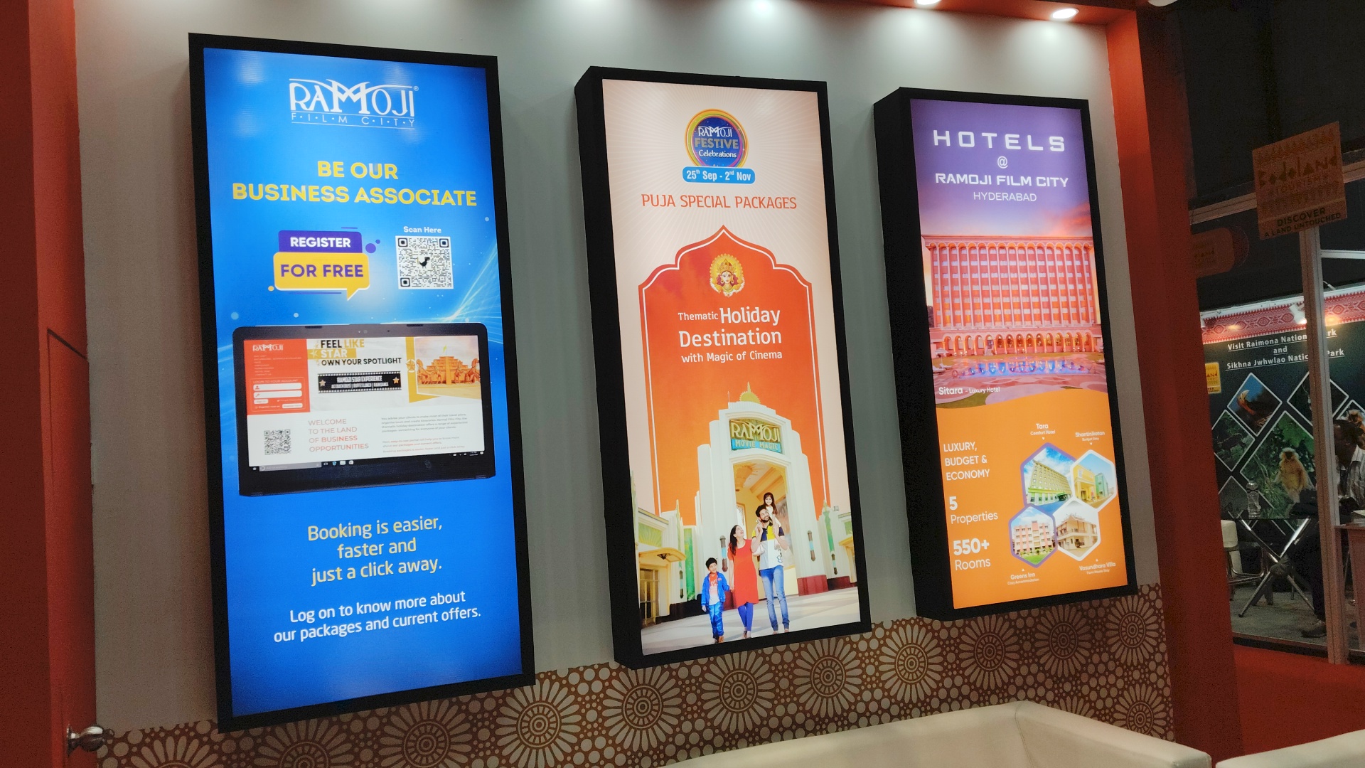 RAMOJI FILM CITY TRAVEL AND TOURISM FAIR IN KOLKATA TOUR PACKAGES OF RAMOJI FILIM CITY EDUCATIONAL PACKAGE IN RAMOJI