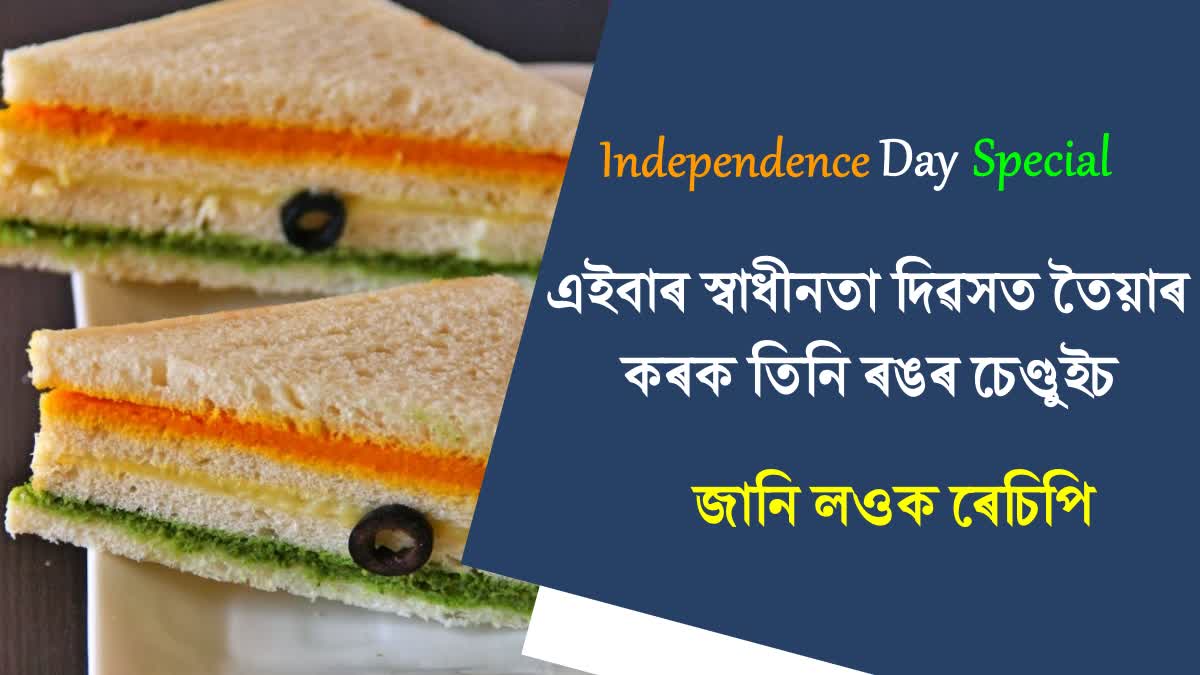 Make Independence Day special with tricolor sandwich, note the easy recipe