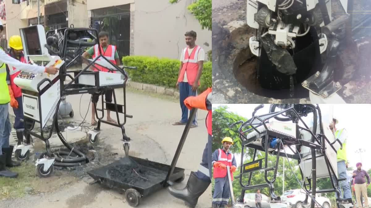 manhole cleaning robot story of bandicoot sewage cleaning robot in chandigarh